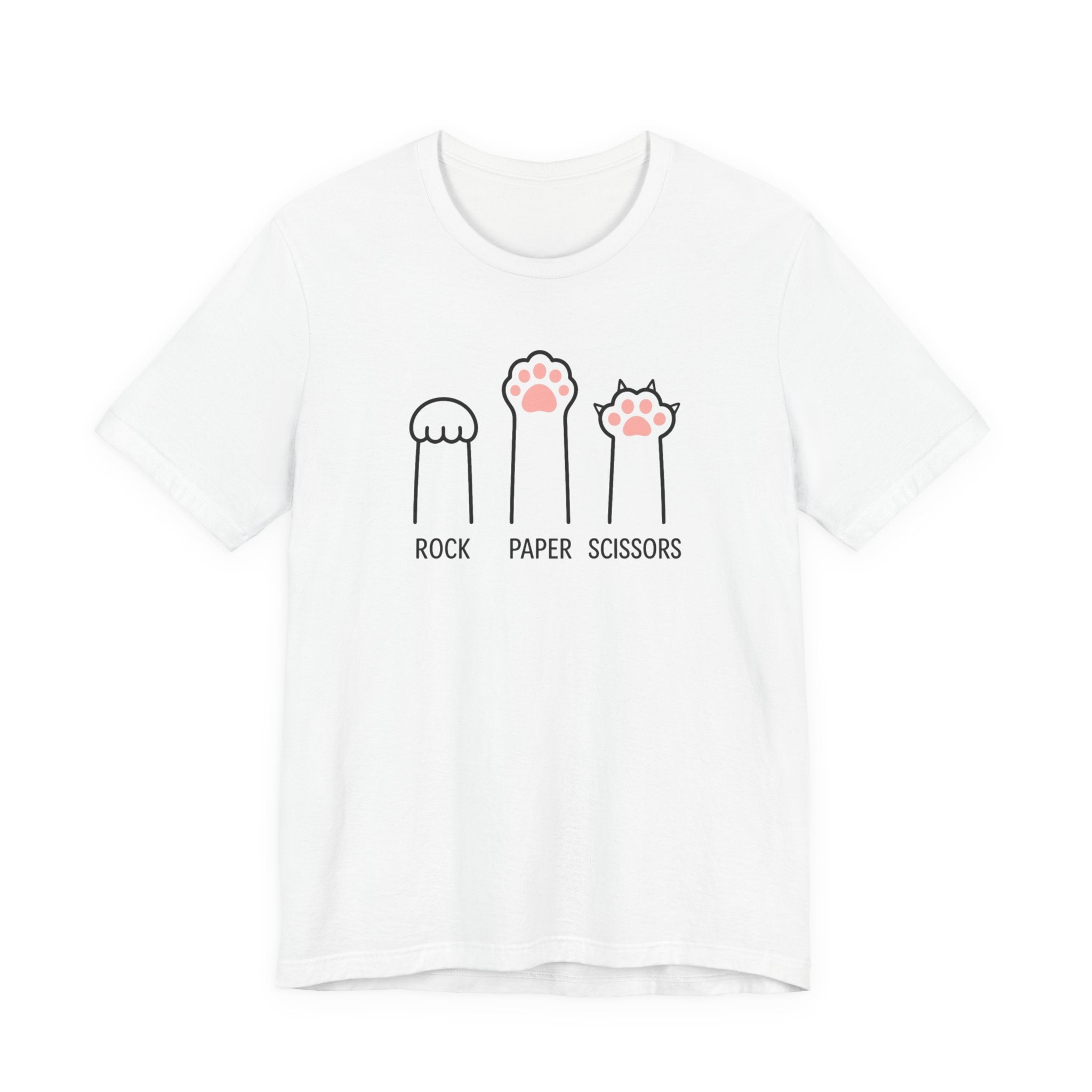 Rock Paper Scissors Cat Tee (Unisex)