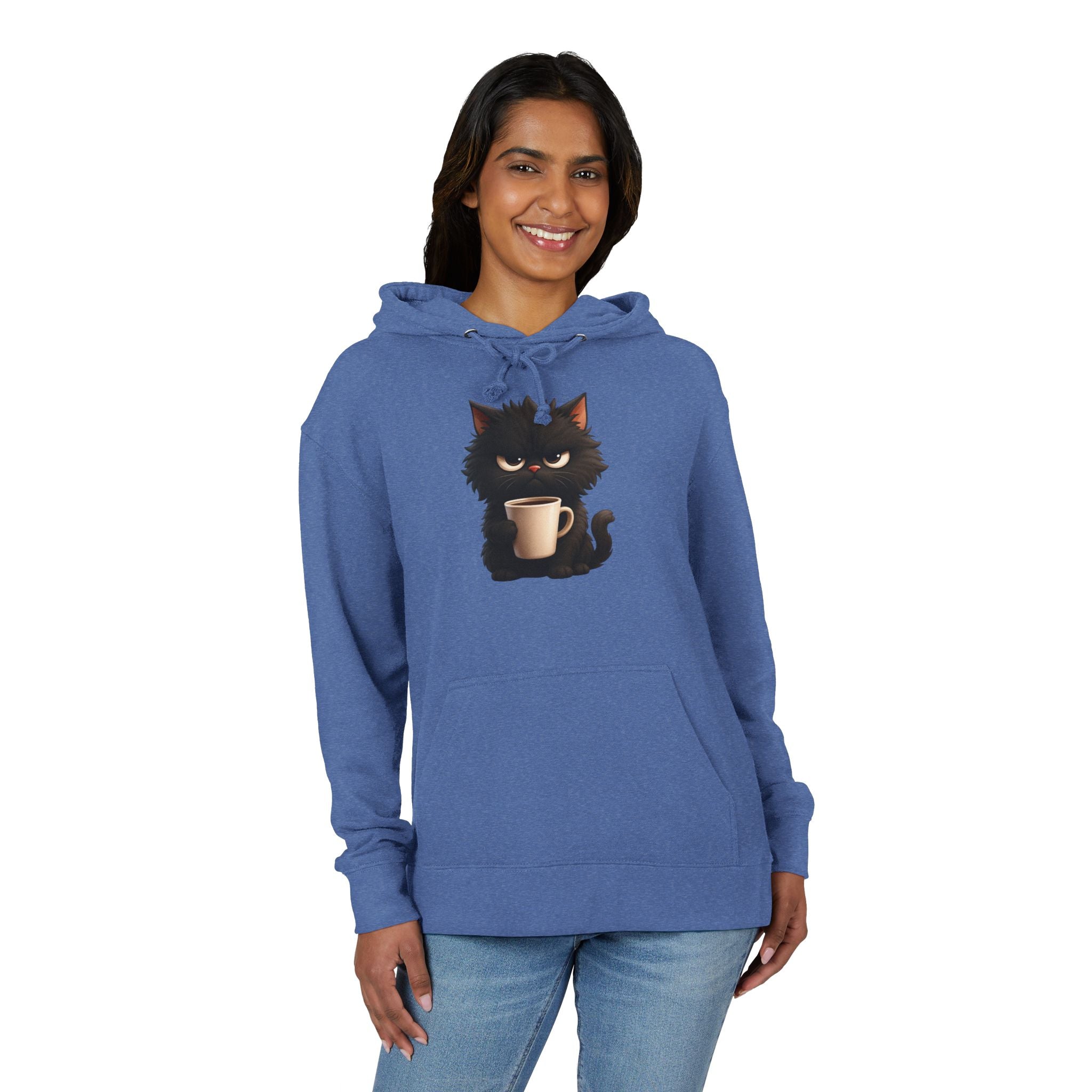 Grumpy Cat Coffee Hoodie (Unisex French Terry)