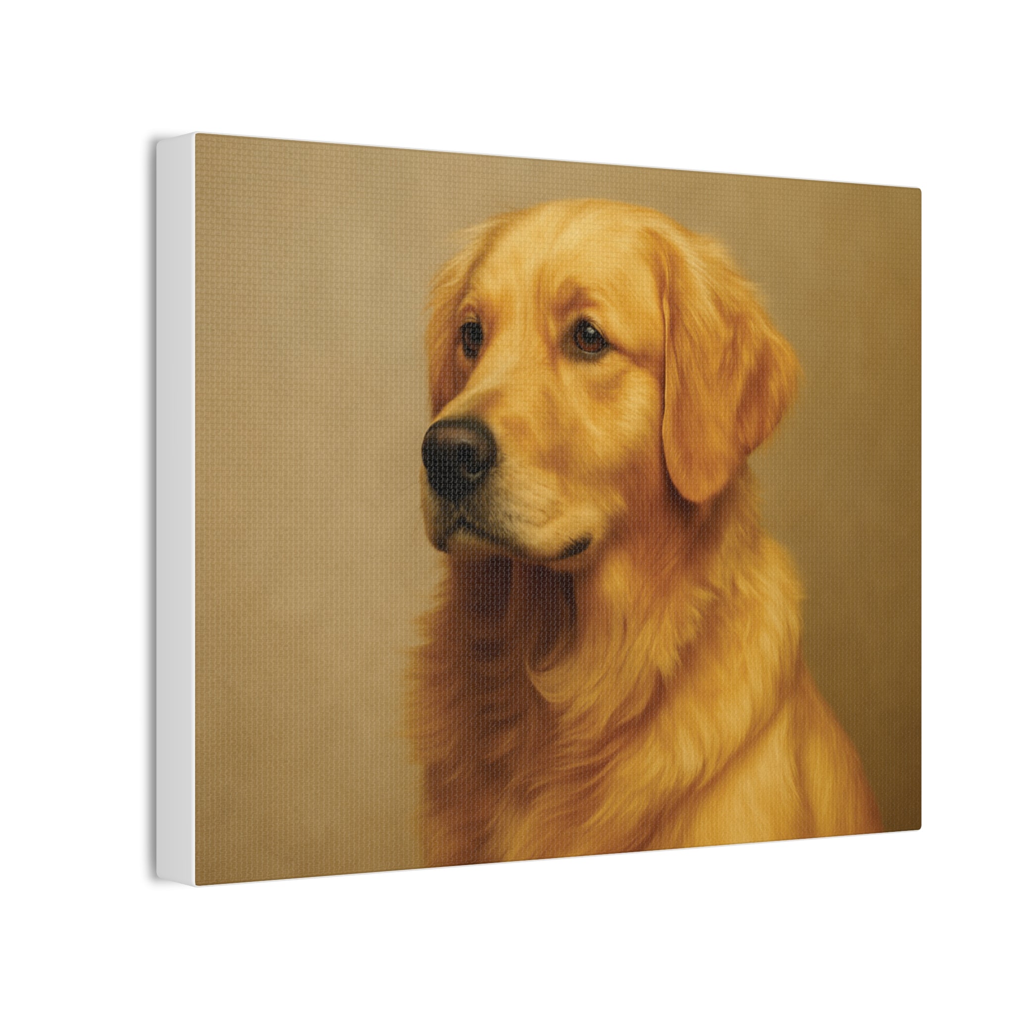 Golden Retriever Portrait Canvas - Stretched Wall Art