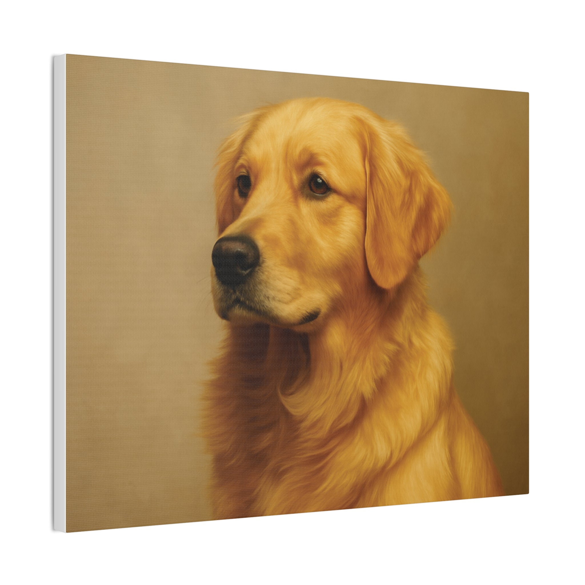 Golden Retriever Portrait Canvas - Stretched Wall Art