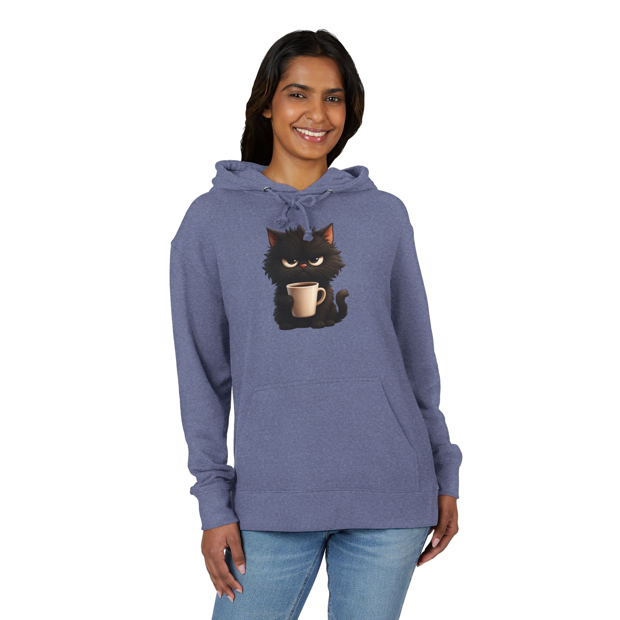 Grumpy Cat Coffee Hoodie (Unisex French Terry)